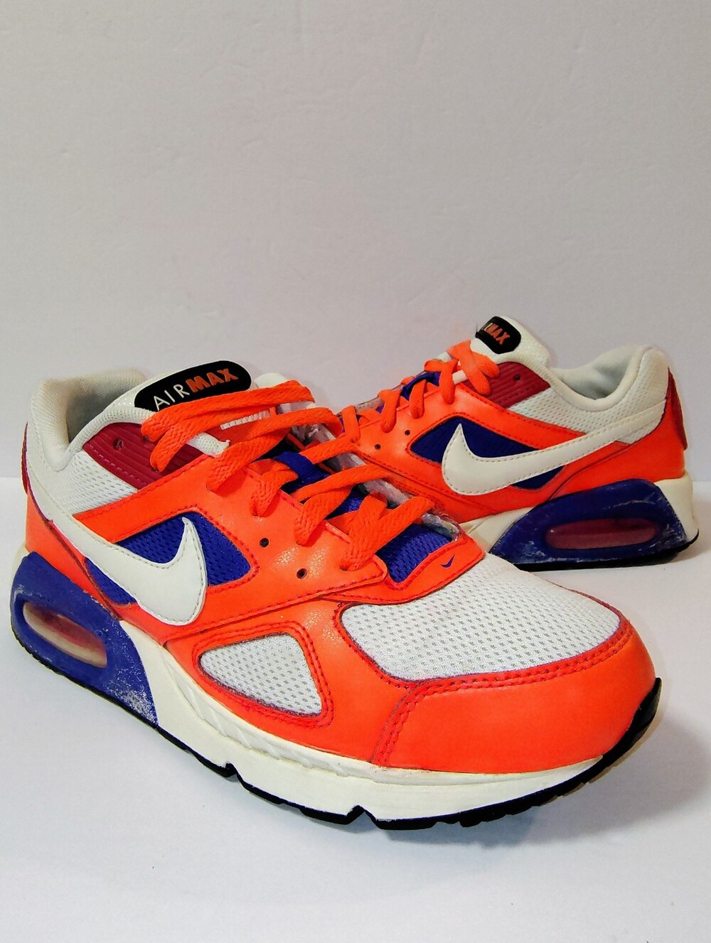 Nike AIR MAX IVO 'Total Orange, Racer Blue' Lace-up Running Sneakers 580519-840